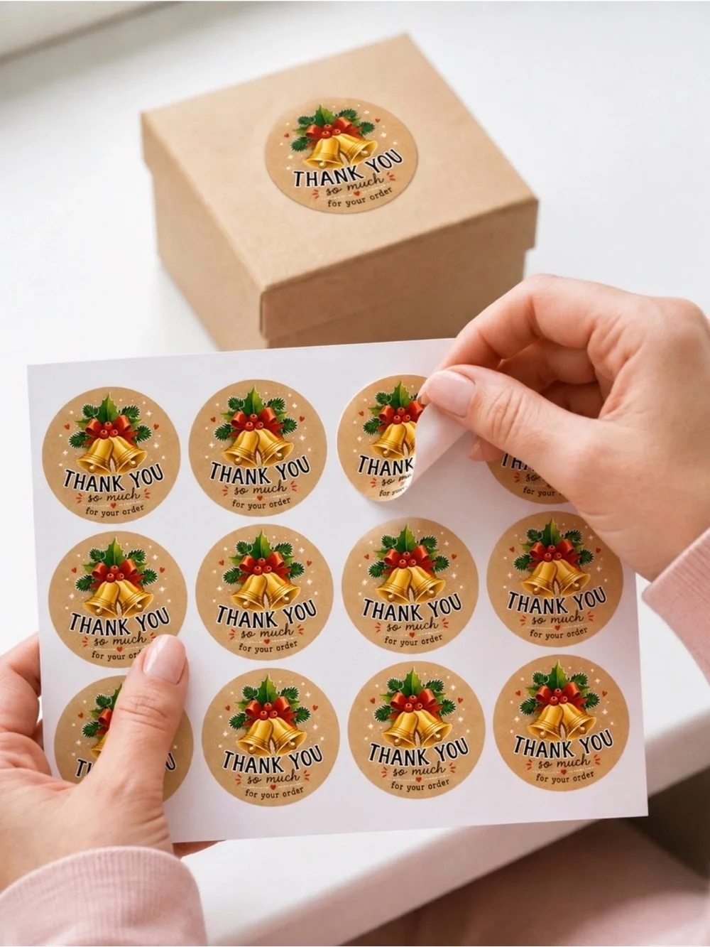 125PC Shipping Bundle - 25 Poly Mailers & 100 Thank You Stickers